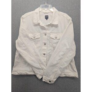 GAP Denim Jacket Mens 2XL Icon JKT Button Front Trucker Oversized Jean Coat